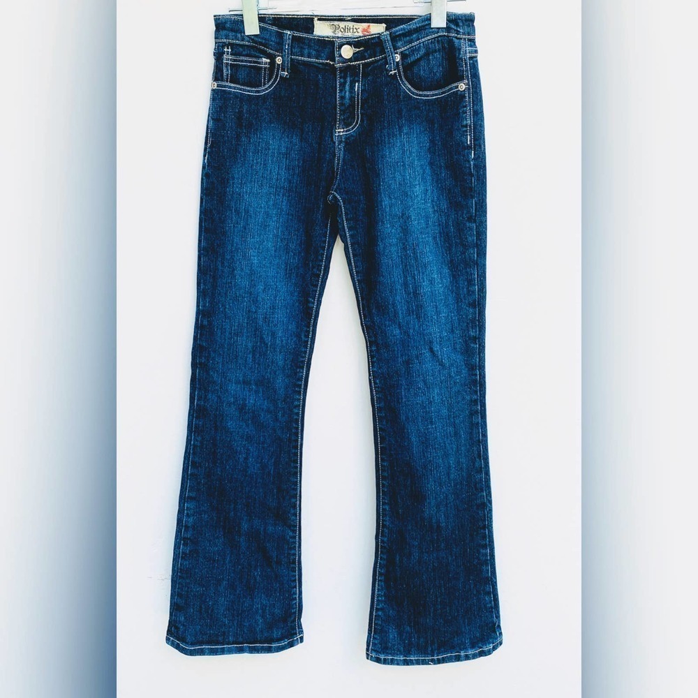 Politix Stretch Straight Leg Denim Jeans Yth 9/10